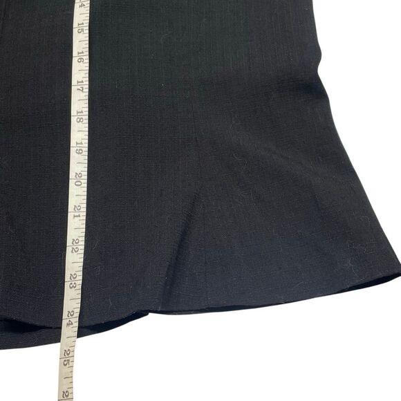 Lane Bryant Black Tweed Trumpet Ruffle Knee Length Skirt - Picture 5 of 5